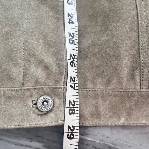 Eddie Bauer Loden Green Women’s Washable Suede Chore Jacket XXL Tall - Picture 6 of 7